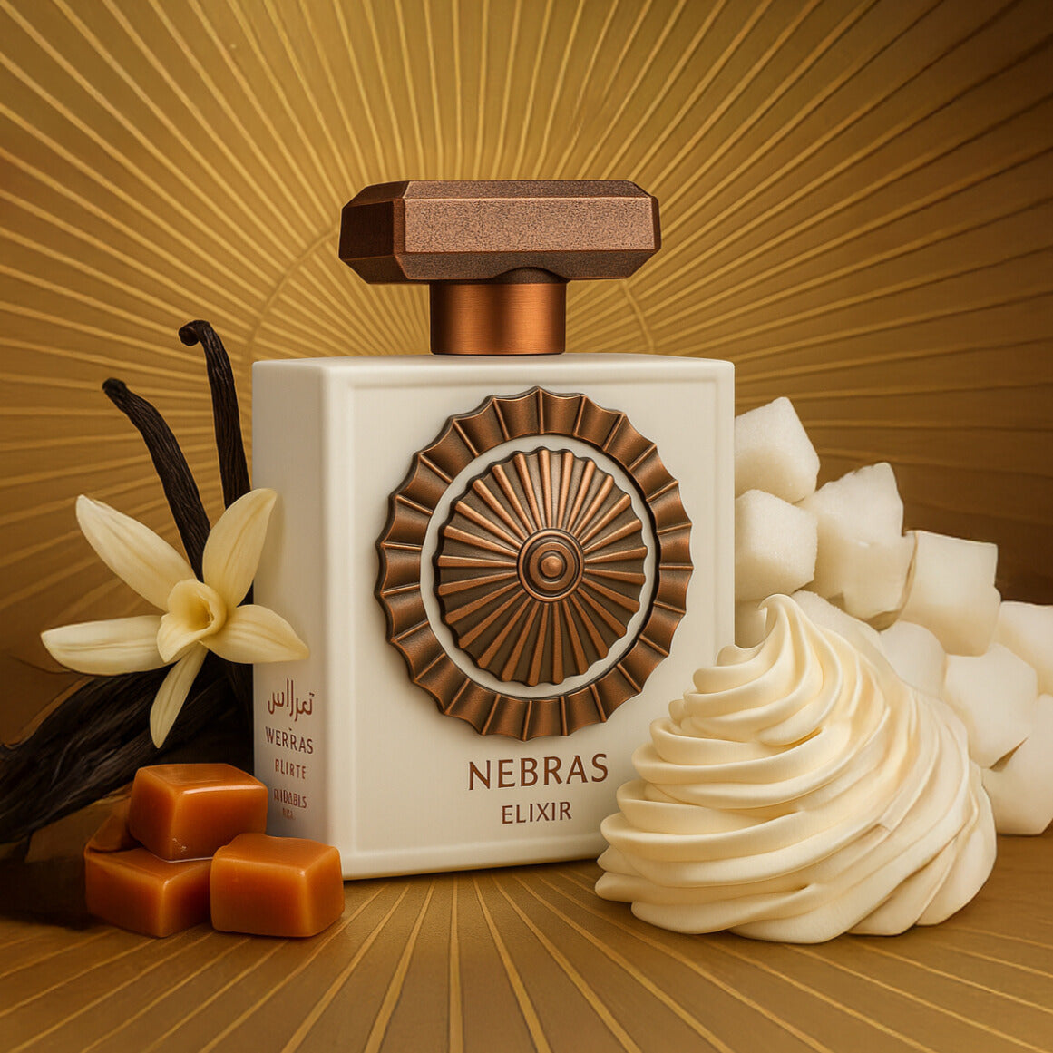 Möt Nebras Elixir – Lattafas nya oriental-vaniljdoft för henne och honom