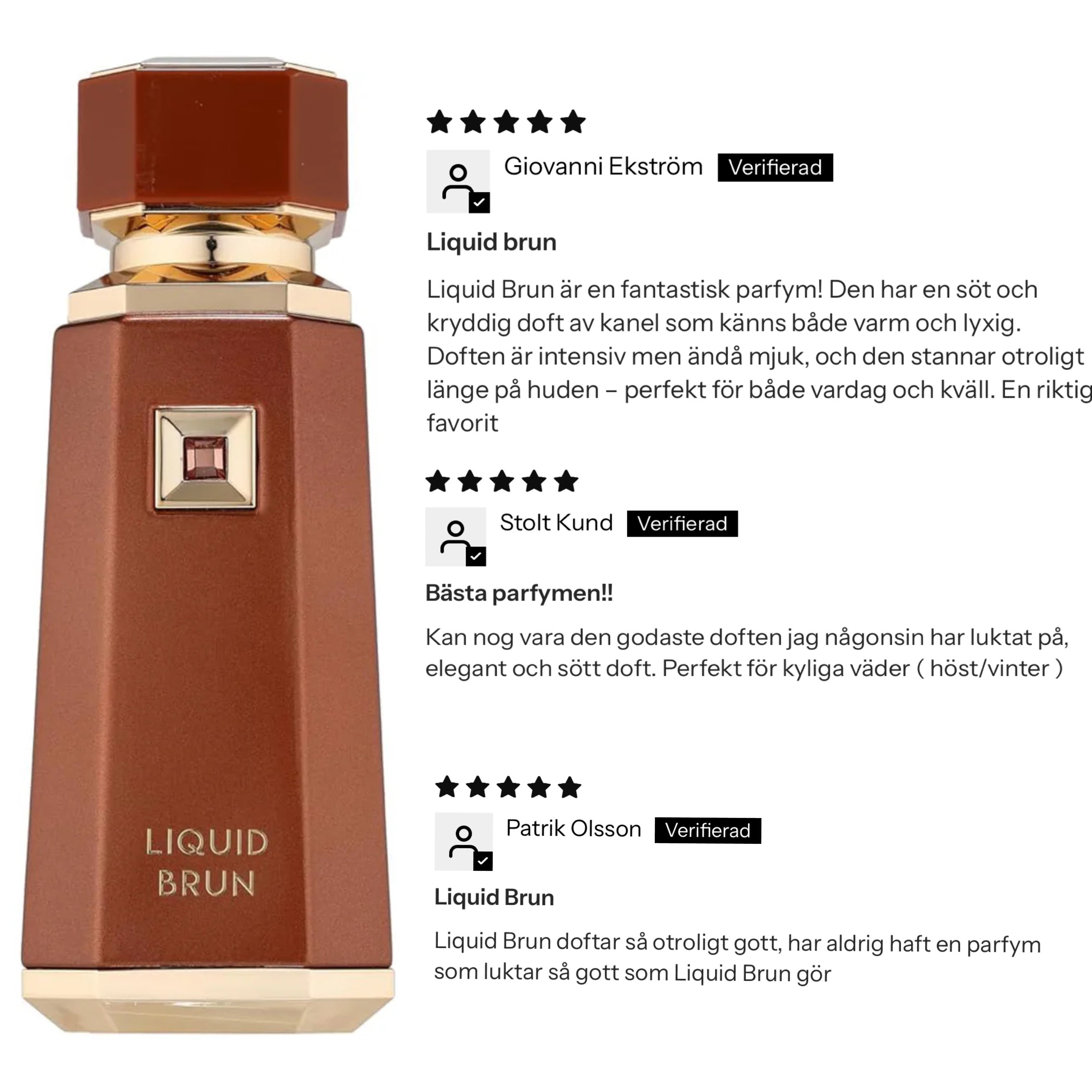 Liquid brun Parfym