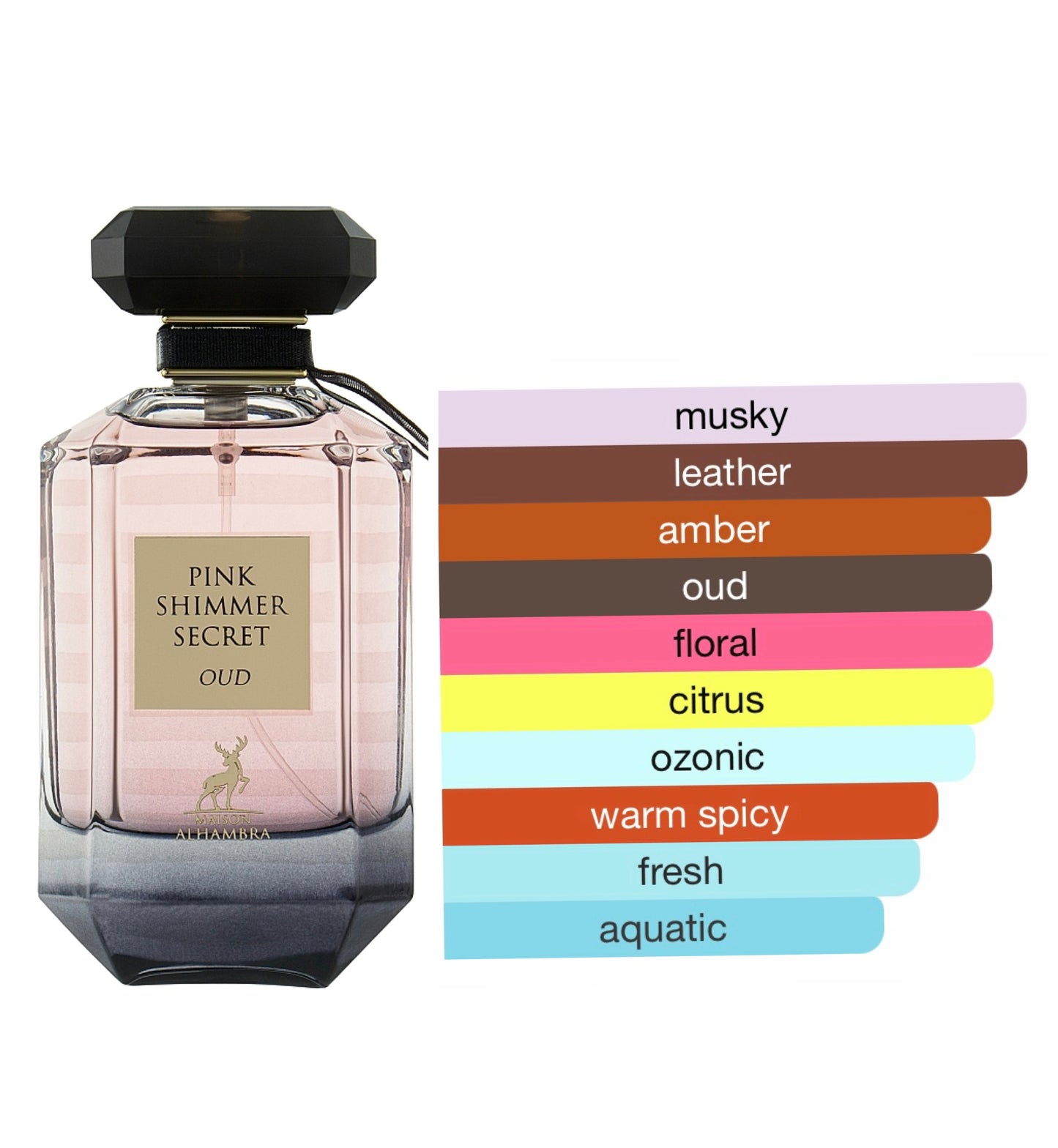 Maison Alhambra Pink Shimmer Secret Oud EDP 100 ml